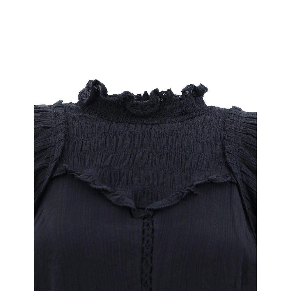 Isabel Marant Étoile Schwarzes Baumwoll-Freizeitkleid