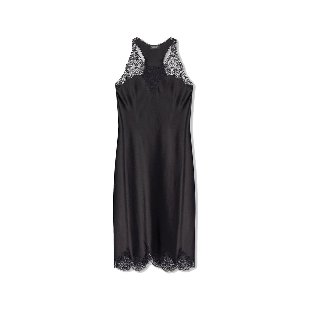 Balenciaga Schwarzes Freizeitkleid aus Acetat