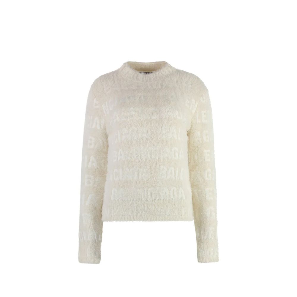 Balenciaga Weißes Sweatshirt aus Elastan