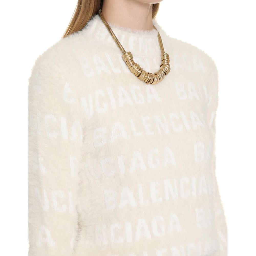 Balenciaga Weißes Sweatshirt aus Elastan