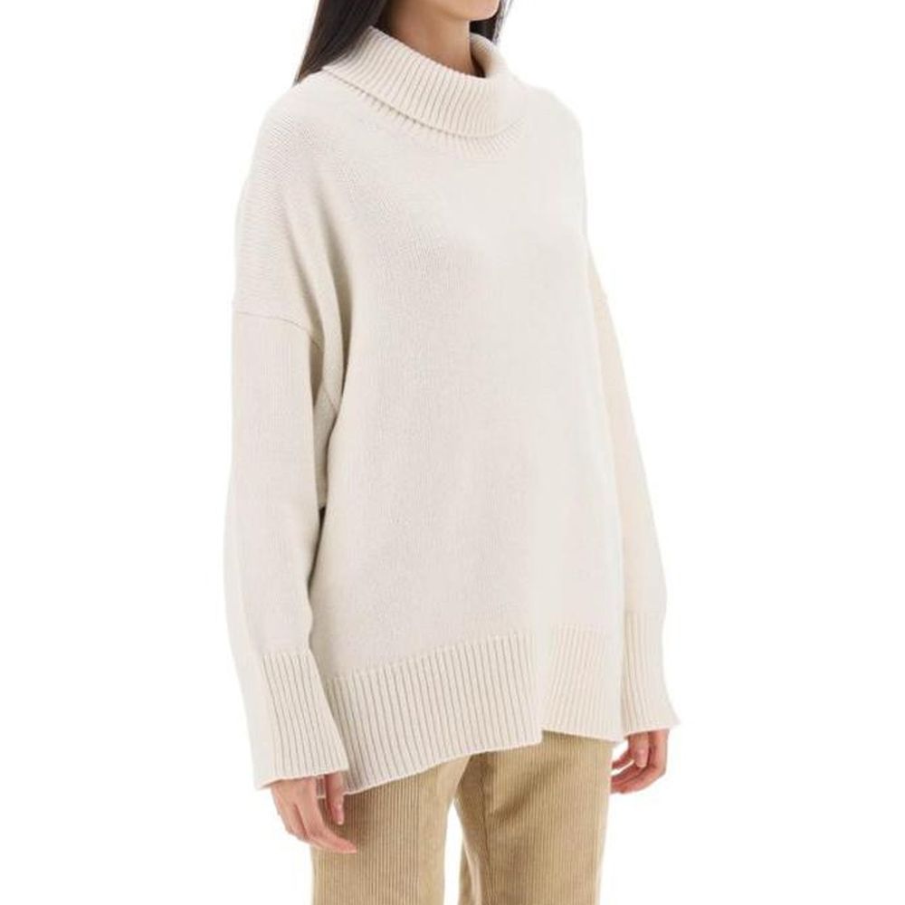 Chloé Weißer Kaschmir-Rollkragenpullover