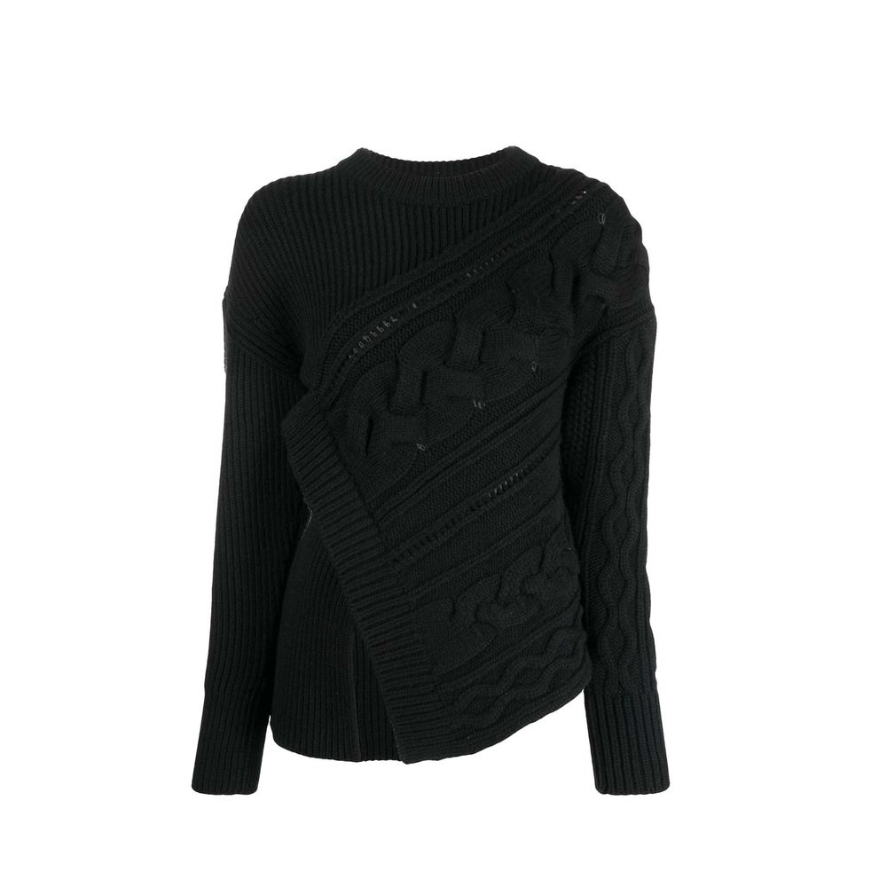 Alexander McQueen Schwarzer Wollpullover