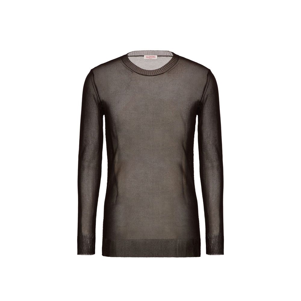 Valentino Garavani Braunes Seiden-Sweatshirt
