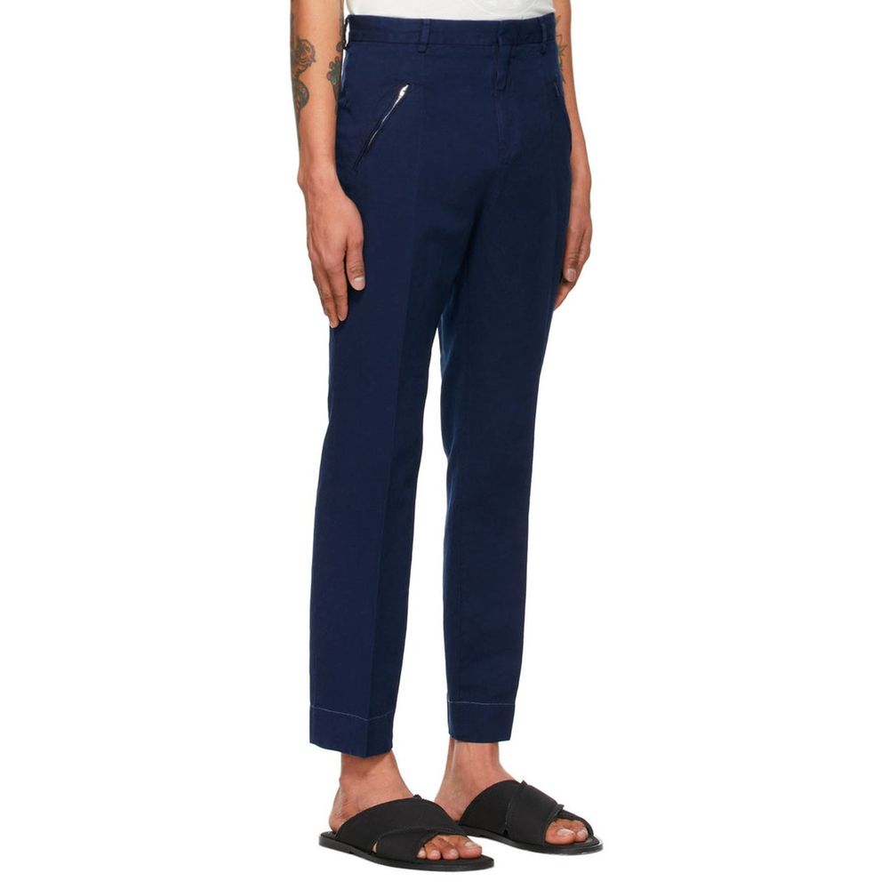 Maison Margiela Blaue Baumwoll-Freizeithose
