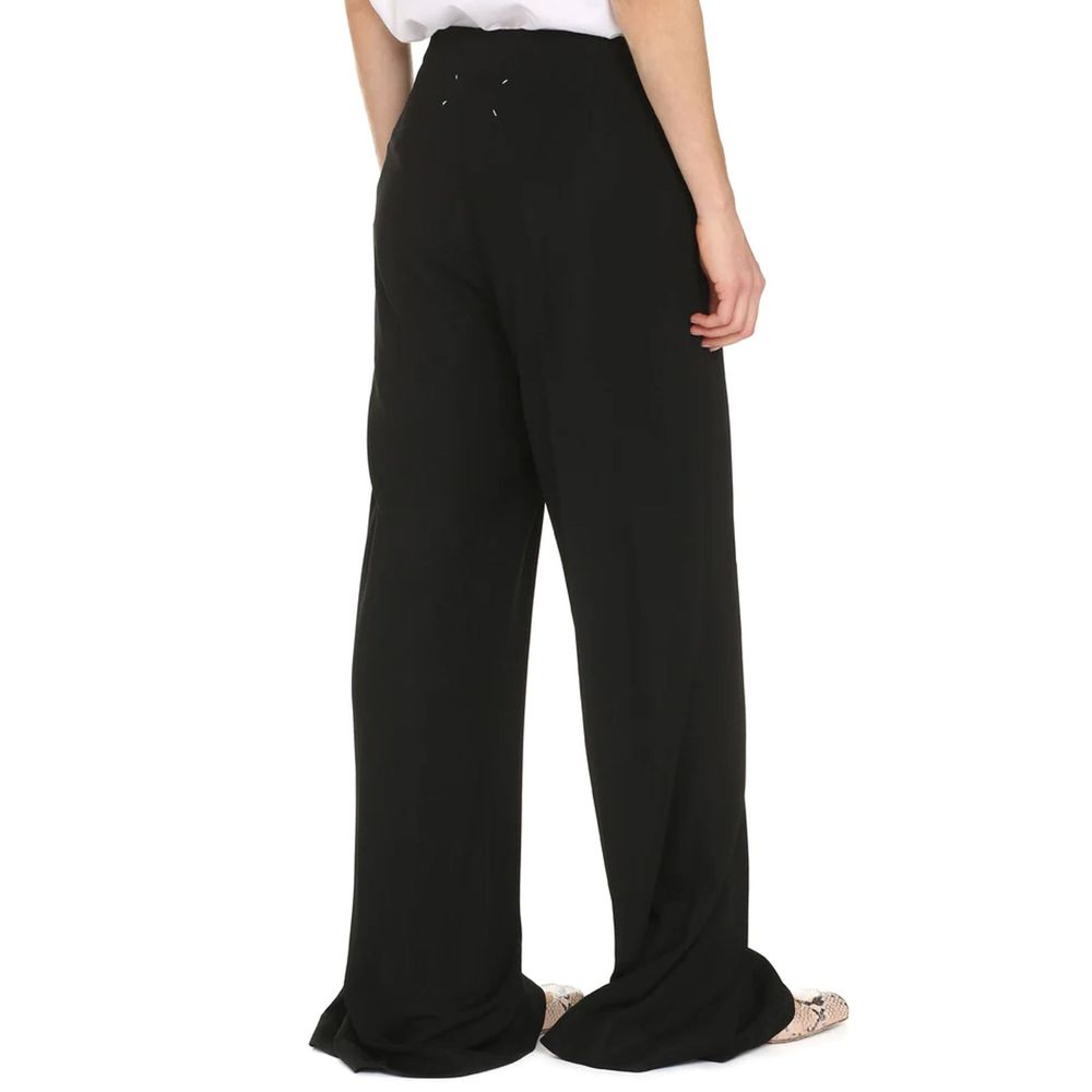 Maison Margiela Schwarze Freizeithose aus Viskose