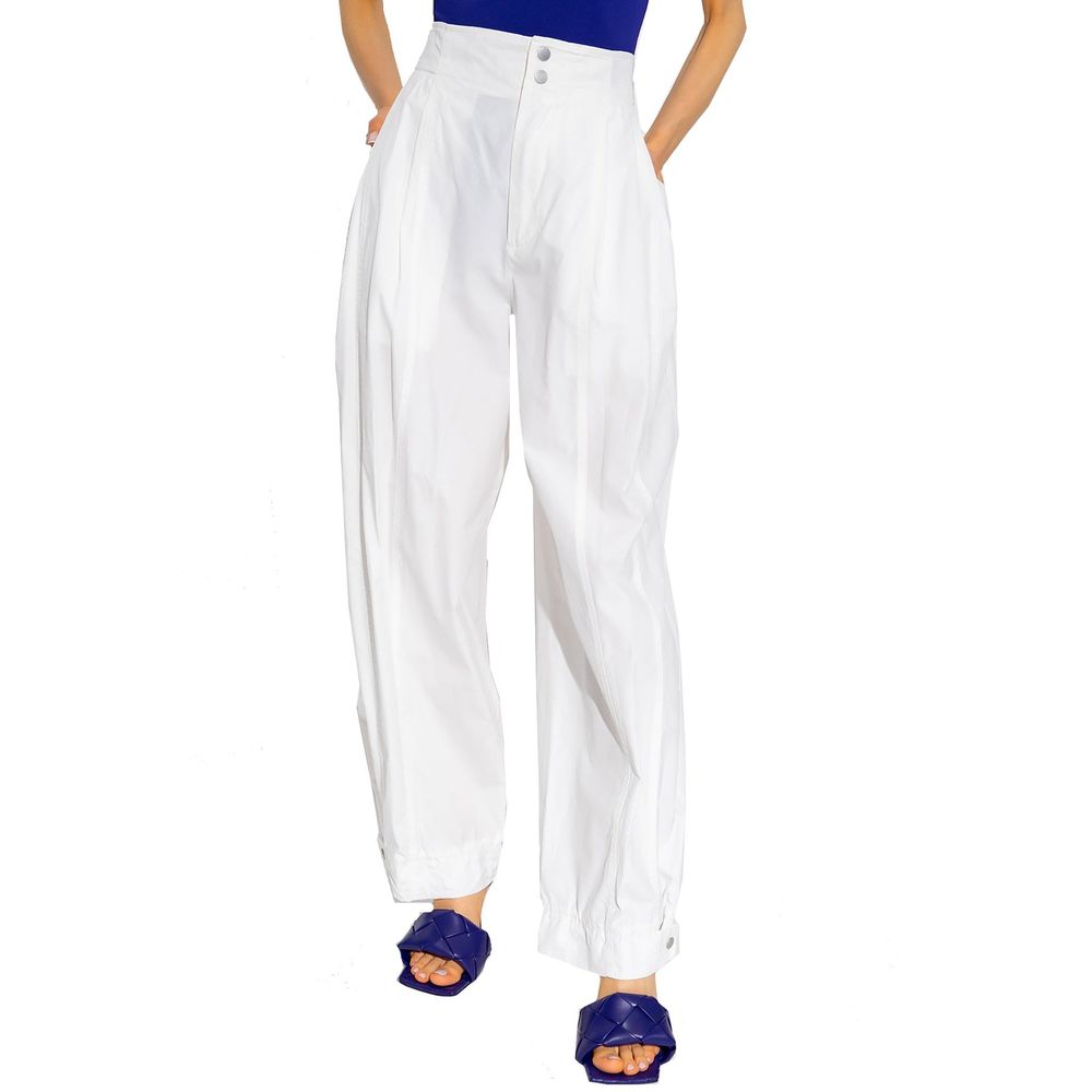 Bottega Veneta Weiße Baumwollhose im Casual-Look