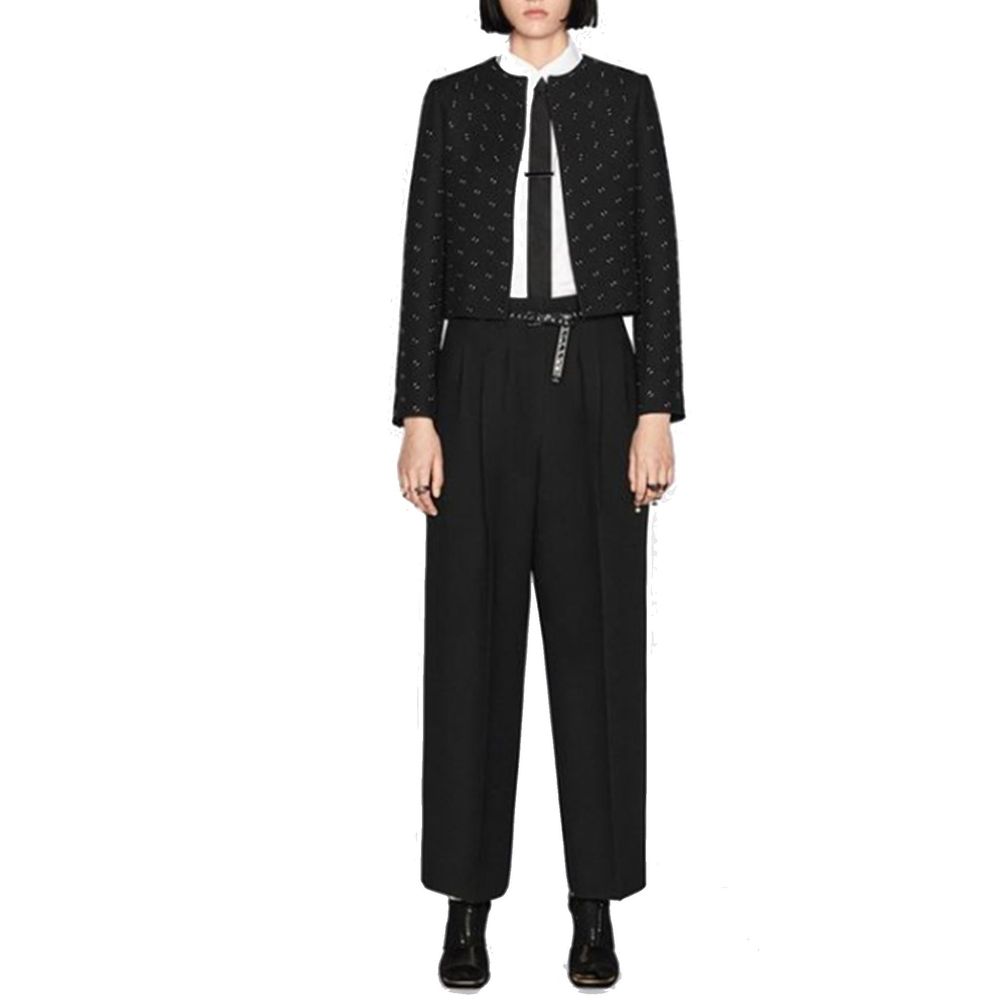 Dior Schwarze Woll-Freizeithose
