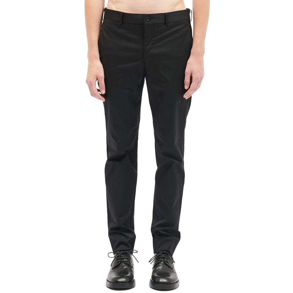 Comme Des Garçons Schwarze Nylon Casual Hose