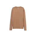 Prada Braunes Baumwoll-Langarmshirt