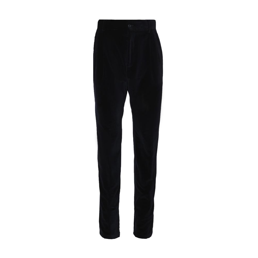 Dolce & Gabbana Schwarze Baumwoll-Freizeithose