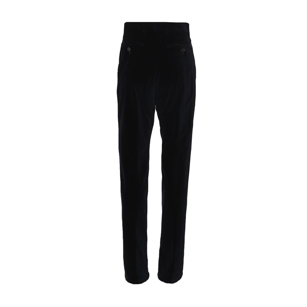 Dolce & Gabbana Schwarze Baumwoll-Freizeithose