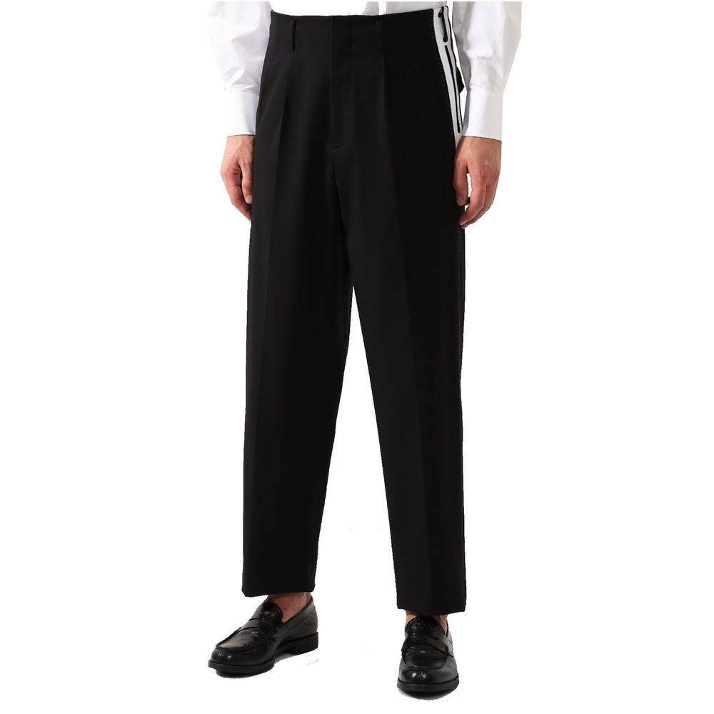 Dolce & Gabbana Schwarze Baumwoll-Freizeithose
