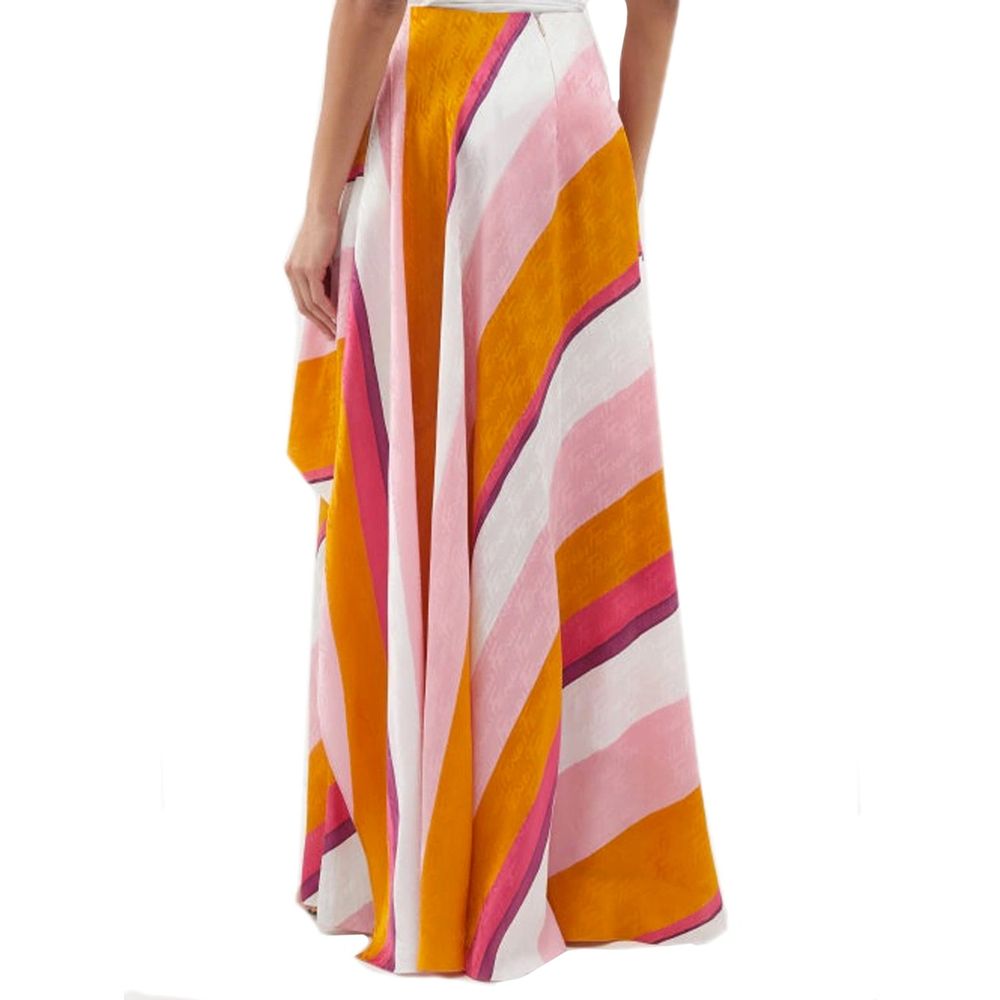 Fendi Mehrfarbige Seidenhose