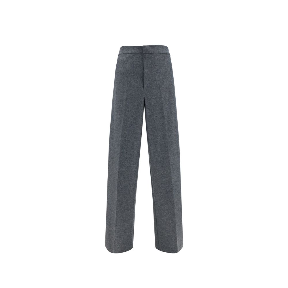 Jil Sander Graue Woll-Freizeithose