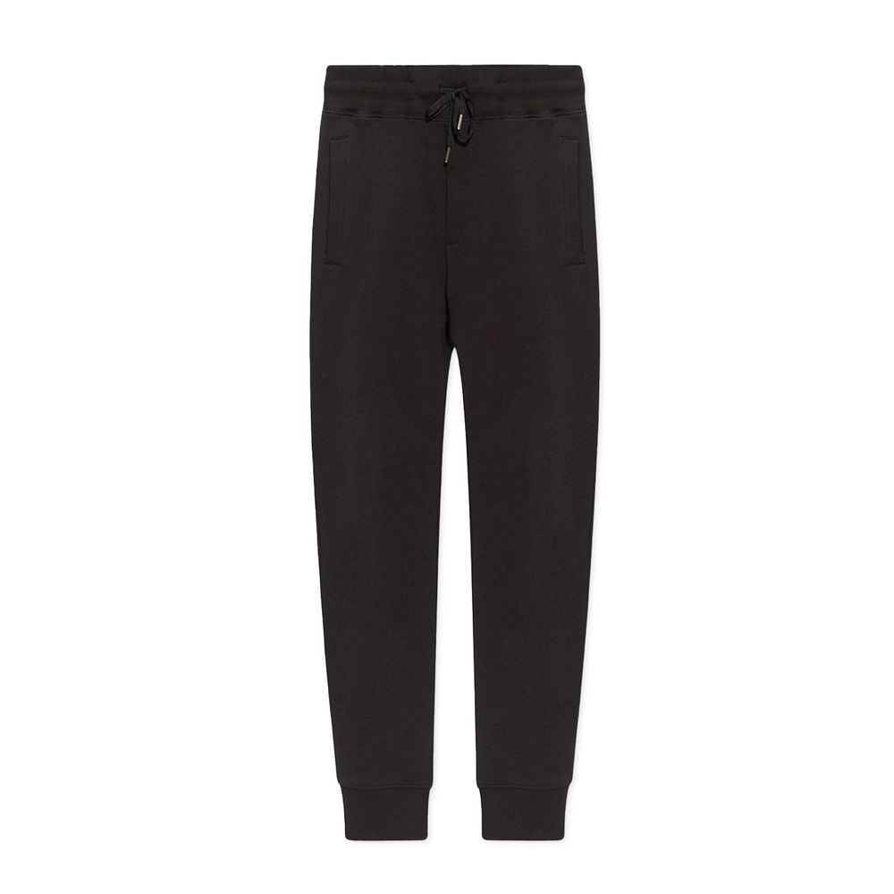 Versace Jeans Schwarze Baumwoll-Jogginghose (Trainingshose)