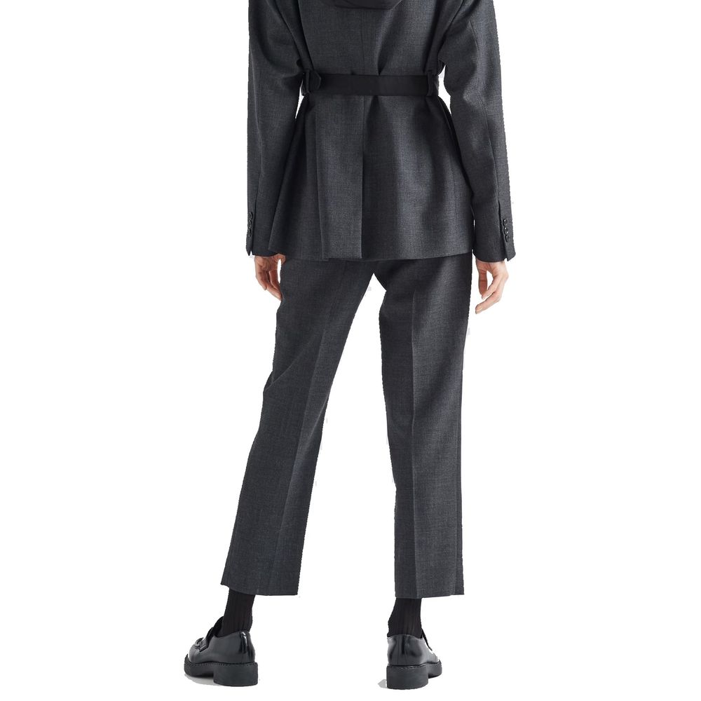 Prada Graue Hose aus reiner Schurwolle