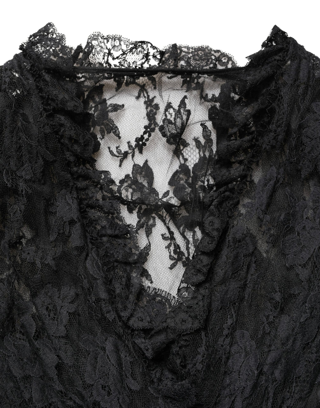 Dolce & Gabbana Schwarzes Spitzen-Abendkleid in A-Linie