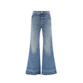 Chloé Blaue Bootcut-Jeans aus Baumwolle
