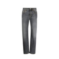 Gucci Graue Jeans aus Baumwolle im Relaxed Fit