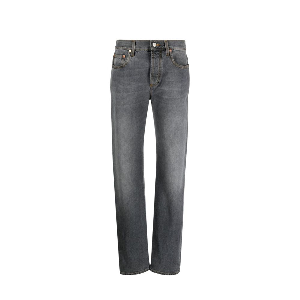 Gucci Graue Jeans aus Baumwolle im Relaxed Fit