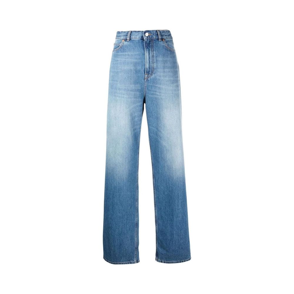 Valentino Blaue Baumwolljeans im Relaxed Fit
