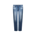 Versace Blaue Jeans aus Baumwolle im geraden Schnitt
