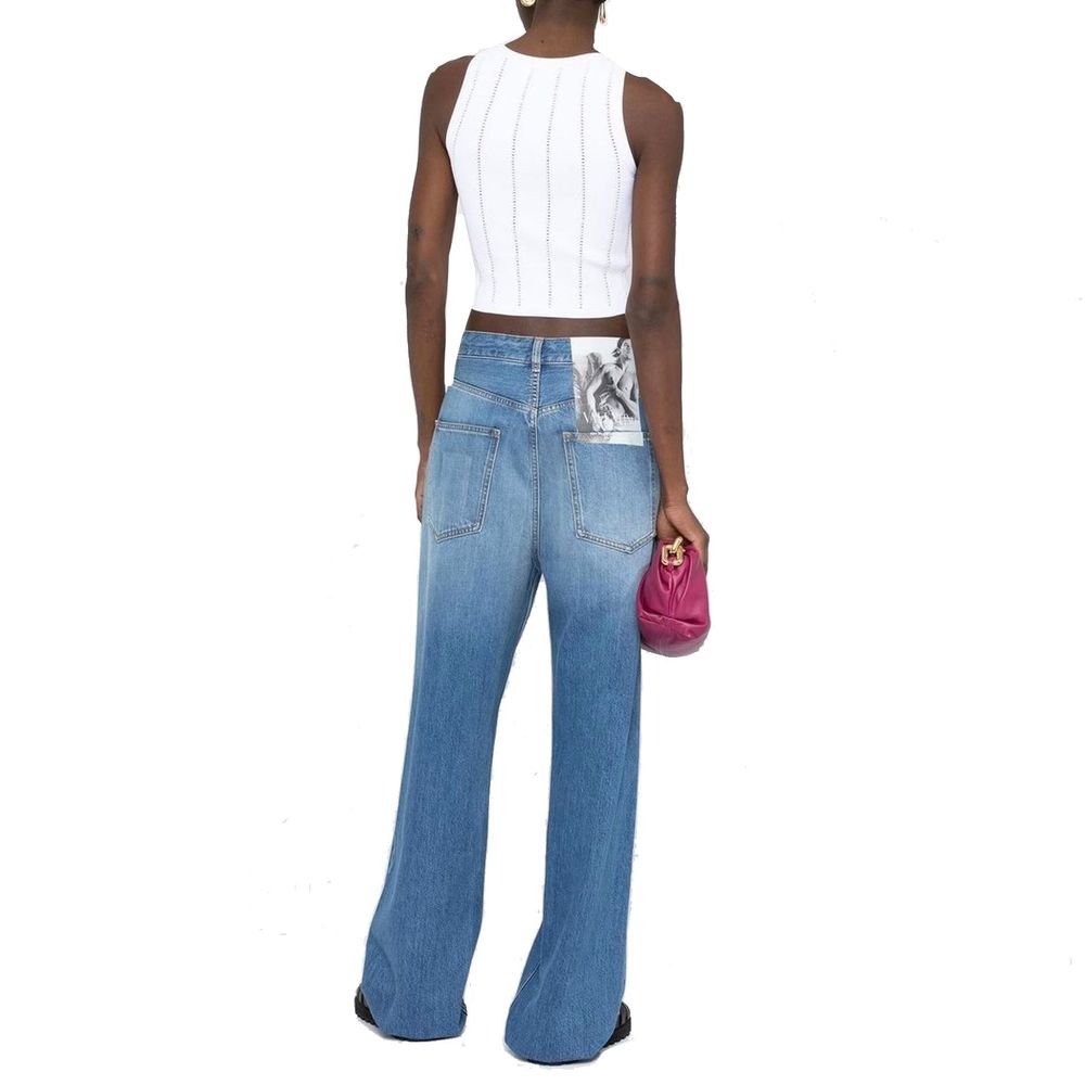 Valentino Blaue Baumwolljeans im Relaxed Fit