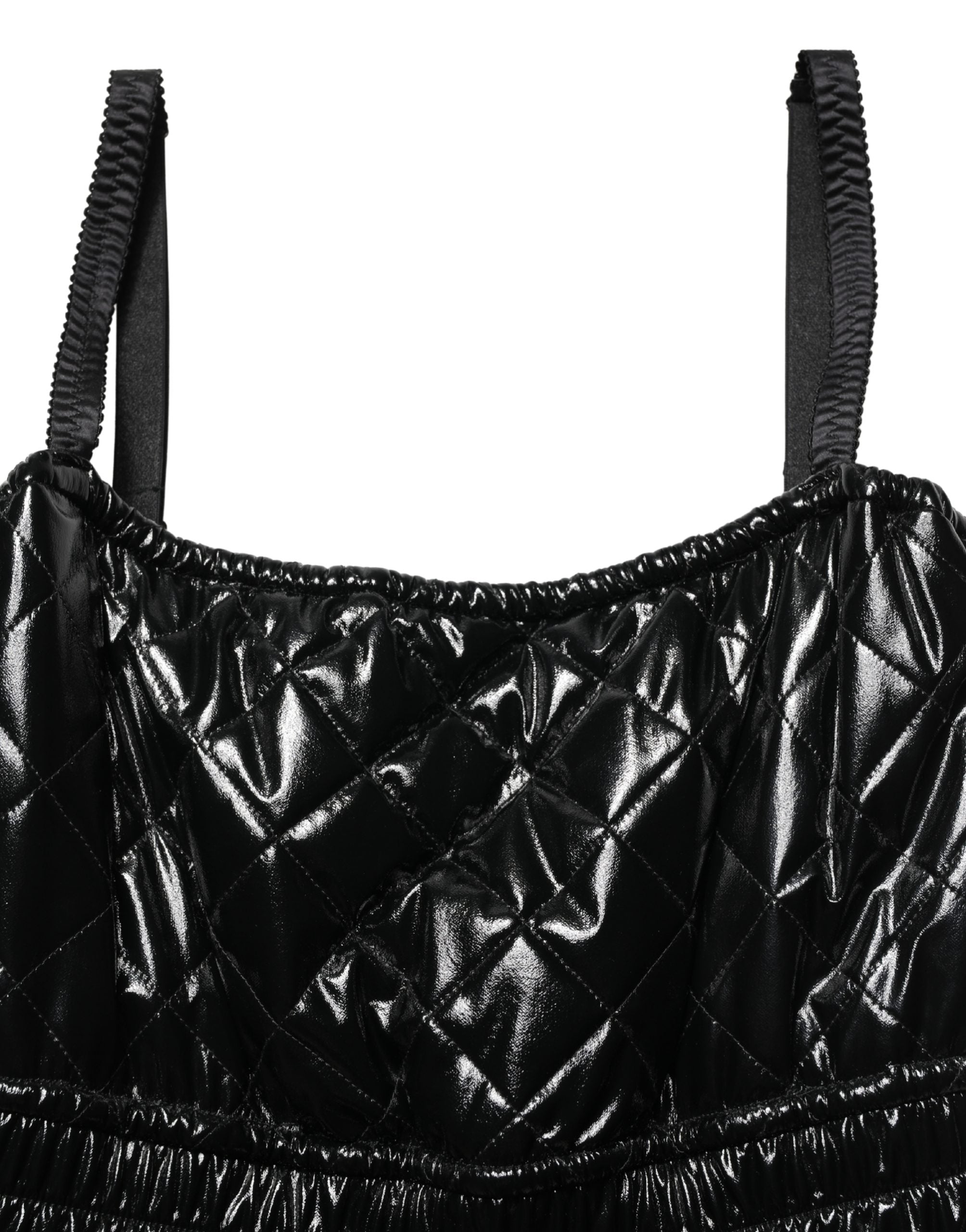 Dolce & Gabbana Schwarzer ärmelloser Jumpsuit im Kleid-Stil