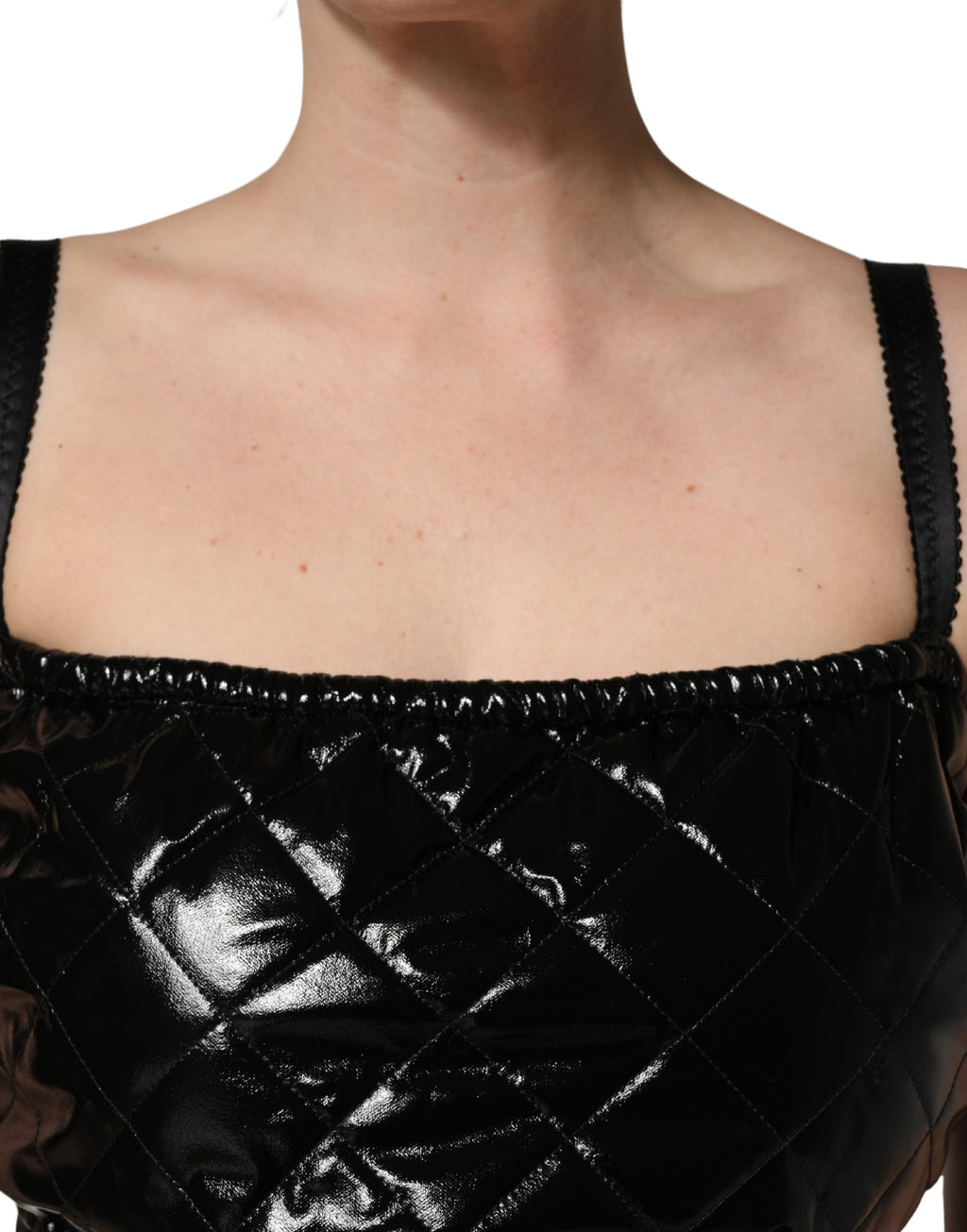 Dolce & Gabbana Schwarzer ärmelloser Jumpsuit im Kleid-Stil