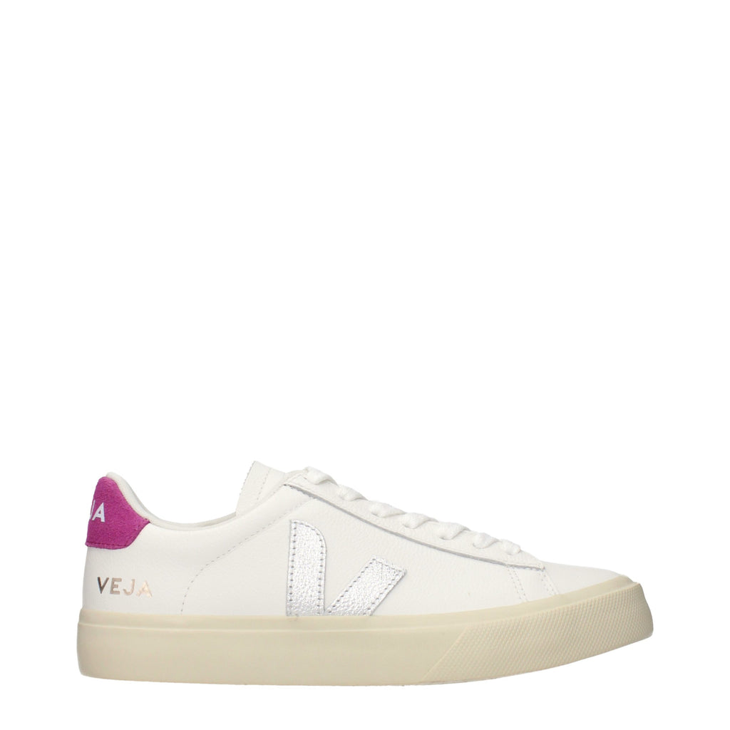 Veja Weiße Low-Top-Sneaker aus Leder