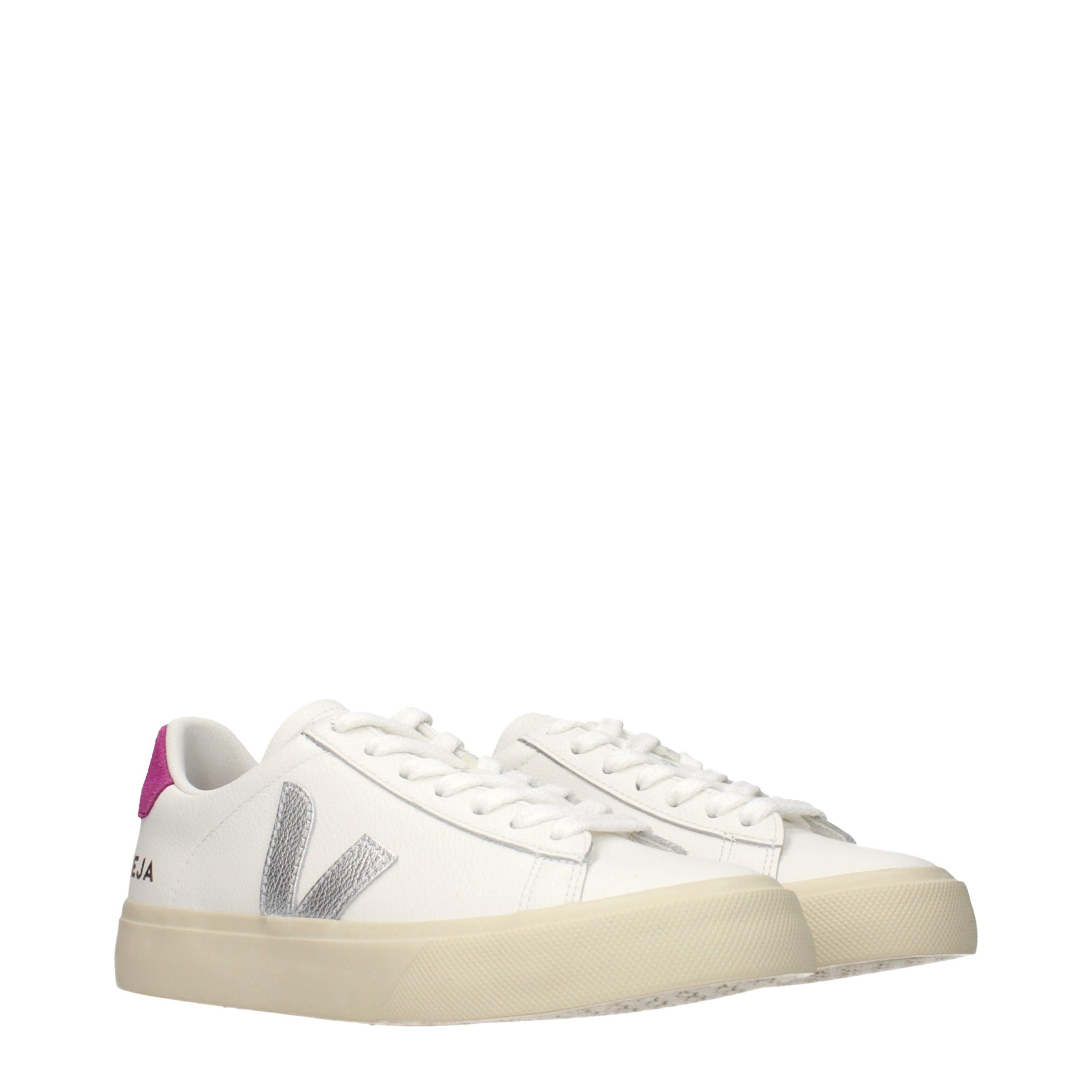 Veja Weiße Low-Top-Sneaker aus Leder