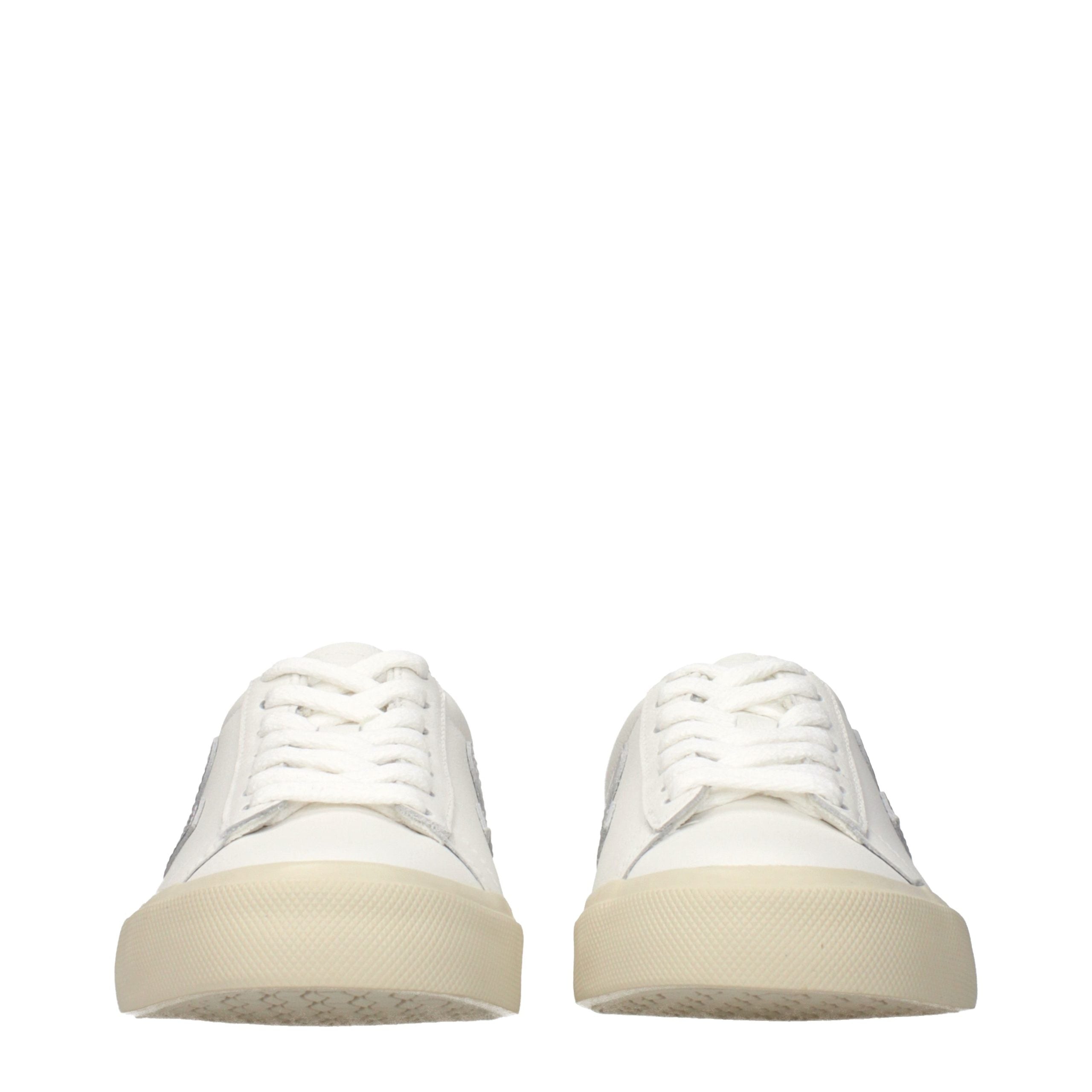 Veja Weiße Low-Top-Sneaker aus Leder
