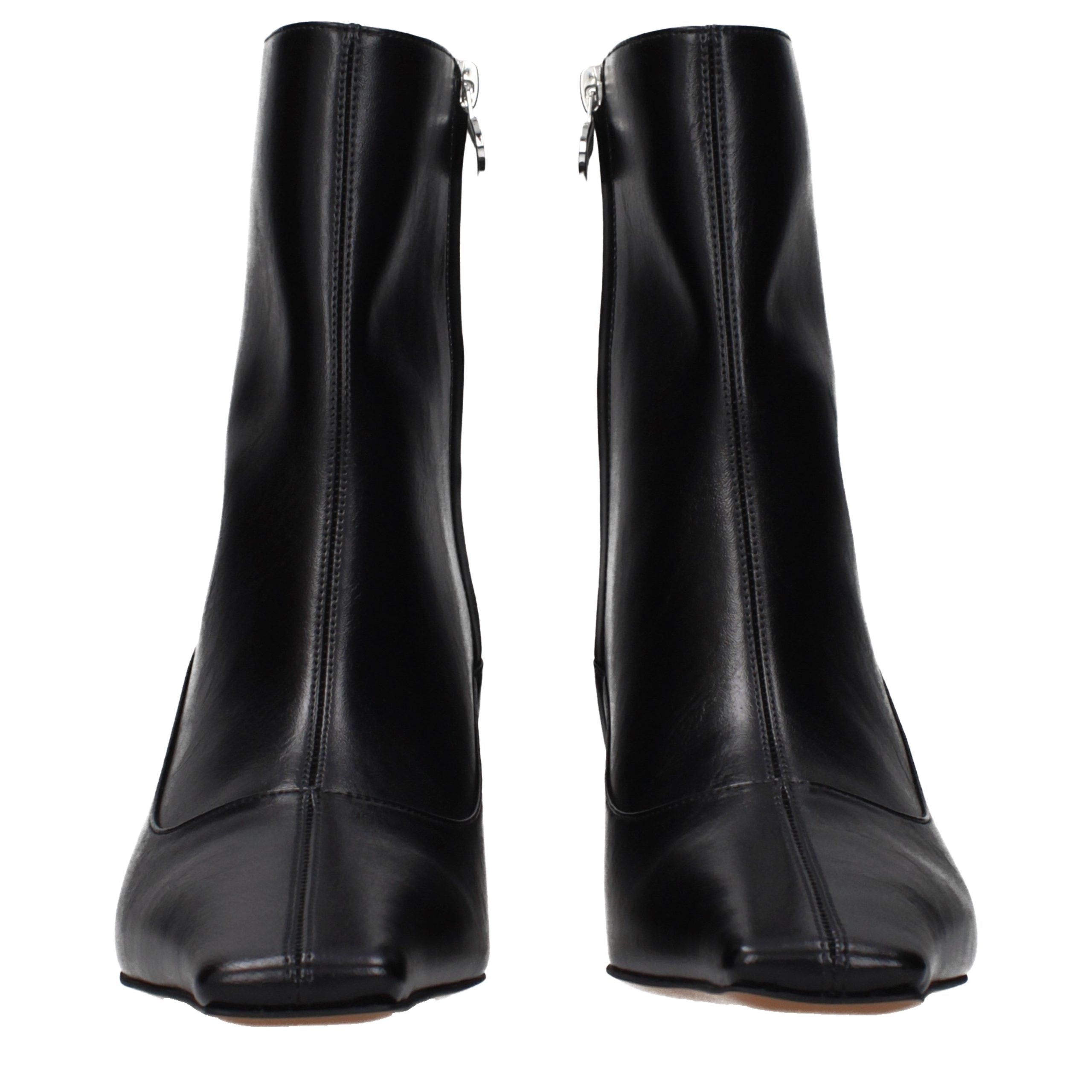 Stella McCartney Schwarze Leder-Stiefeletten