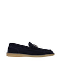 Dolce & Gabbana Blaue Loafer aus Leder zum Hineinschlüpfen