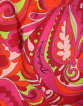 Dolce & Gabbana Rotes Maxikleid mit Paisley- und Blumenprint