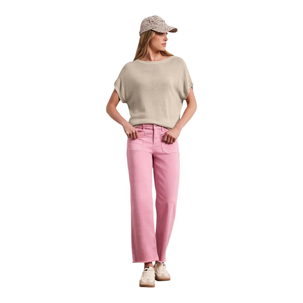 Street One Beige Viskose Ärmelloser Pullover