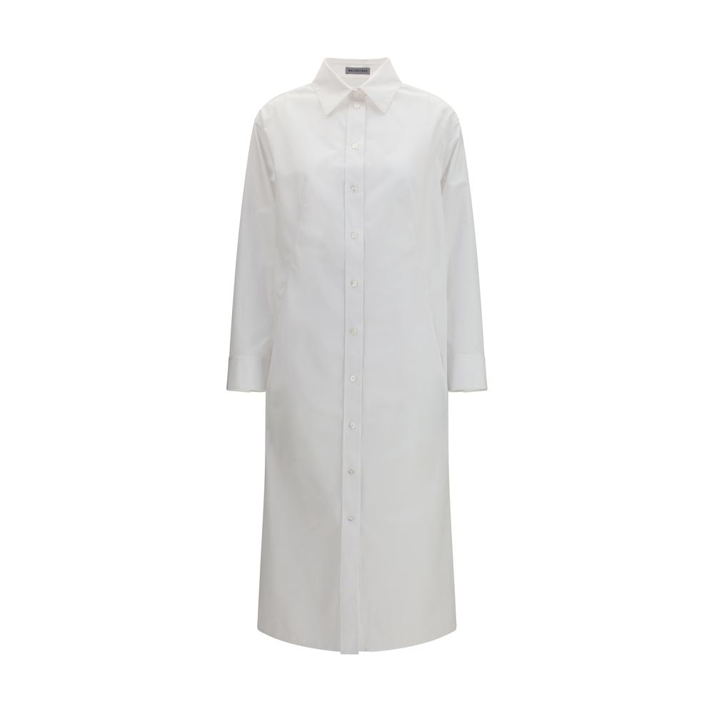 Balenciaga Weißes Baumwoll-Freizeitkleid