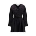 Ganni Schwarzes Baumwoll-Freizeitkleid