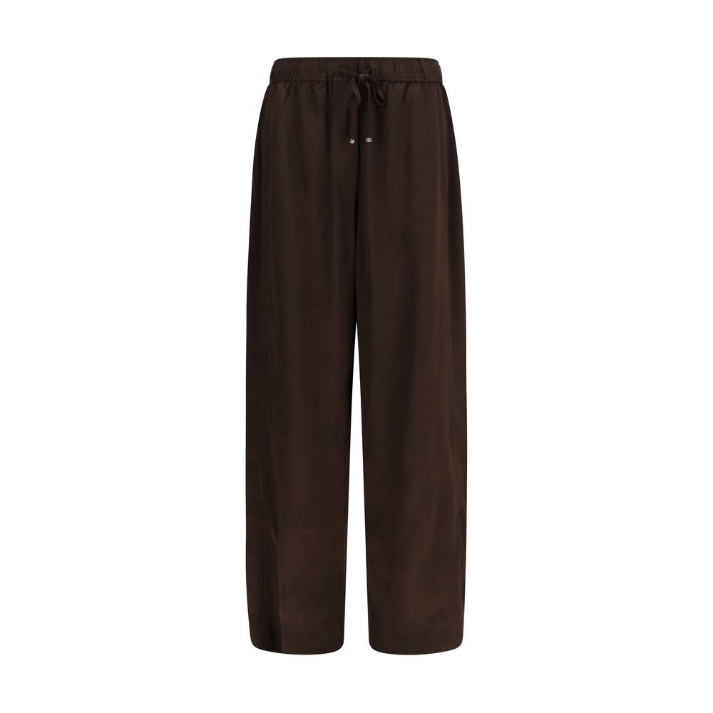 Ganni Braune Hose aus Acetat