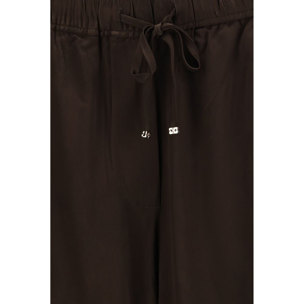 Ganni Braune Hose aus Acetat