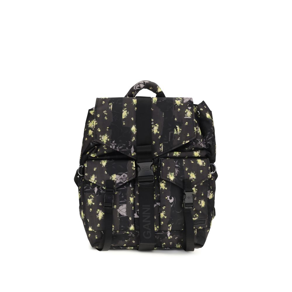 Ganni Mehrfarbiger Rucksack aus recyceltem Polyamid