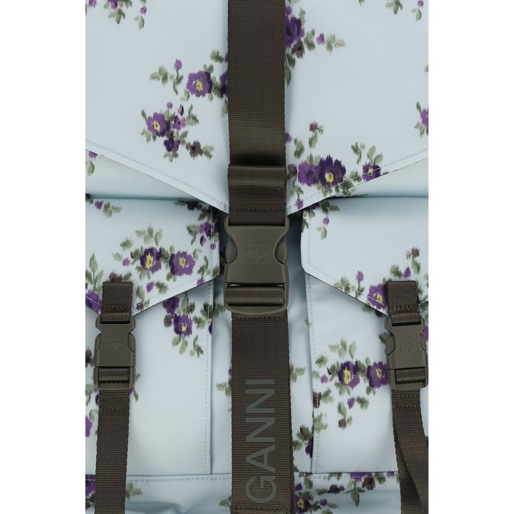 Ganni Blauer Rucksack aus Polyester