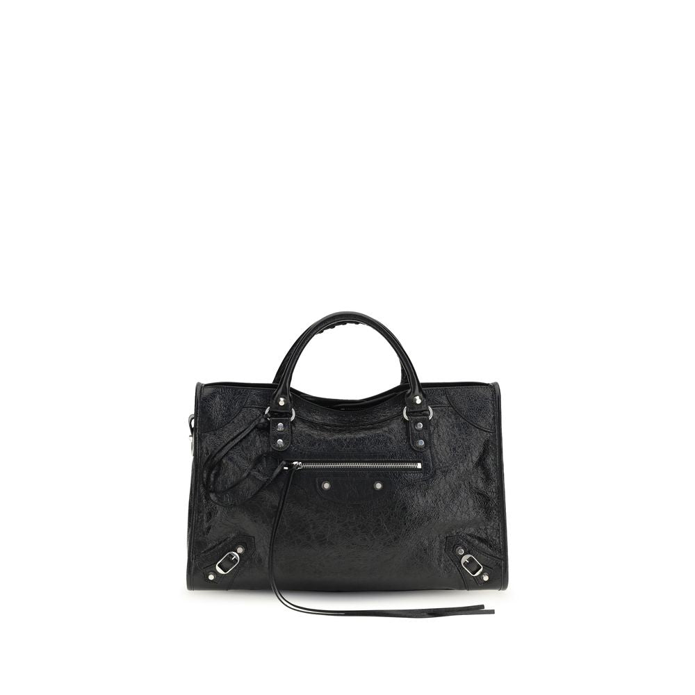Balenciaga Schwarze Lammleder Schultertasche Ovis Aries Aries