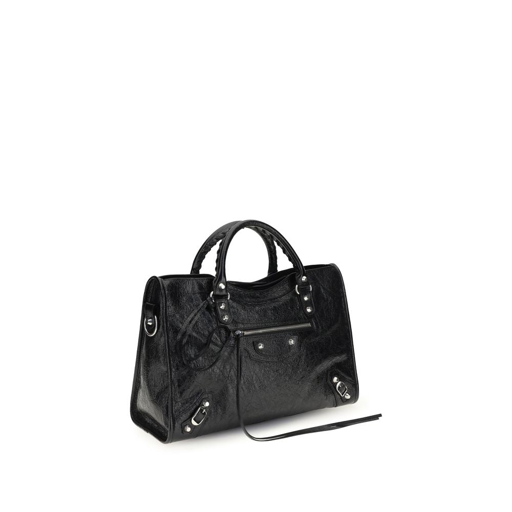 Balenciaga Schwarze Lammleder Schultertasche Ovis Aries Aries