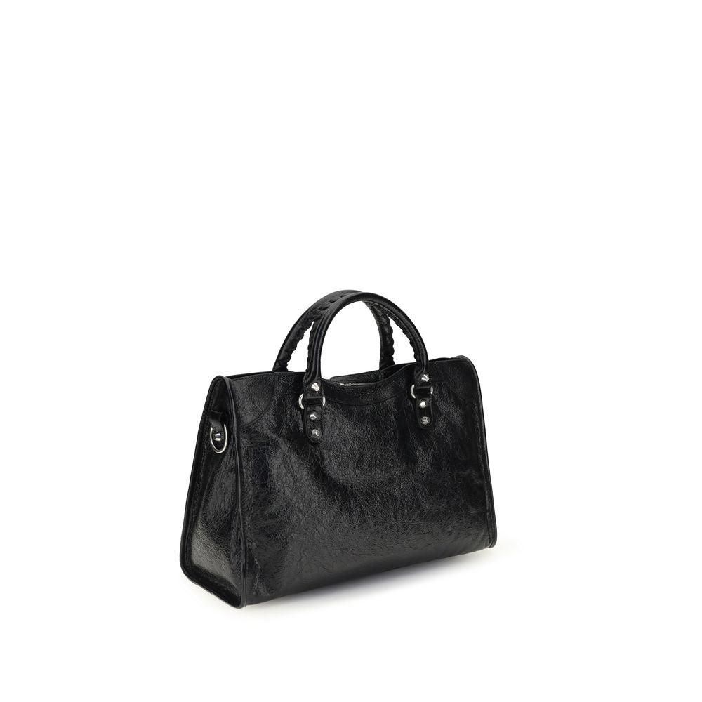 Balenciaga Schwarze Lammleder Schultertasche Ovis Aries Aries