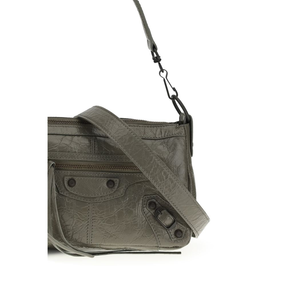 Balenciaga Schultertasche aus zweifarbigem Kalbsleder Bos Taurus