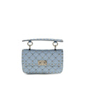 Valentino Garavani Blaue Schultertasche aus Viskose