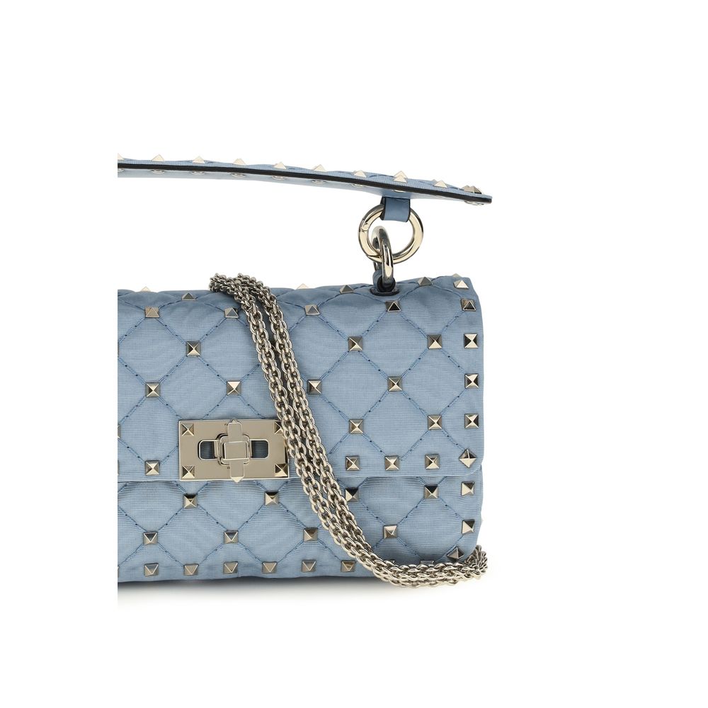 Valentino Garavani Blaue Schultertasche aus Viskose