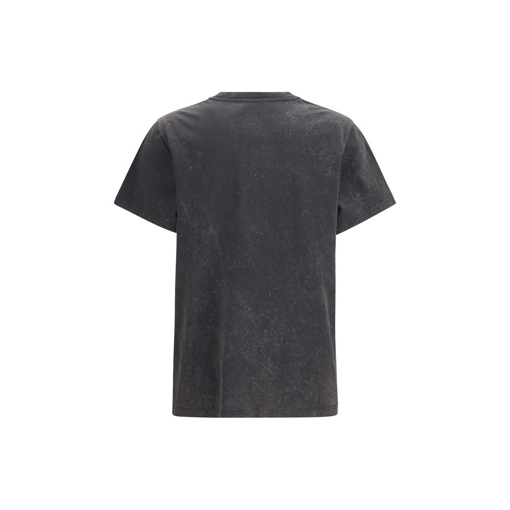 Ganni Graues Baumwoll-T-Shirt
