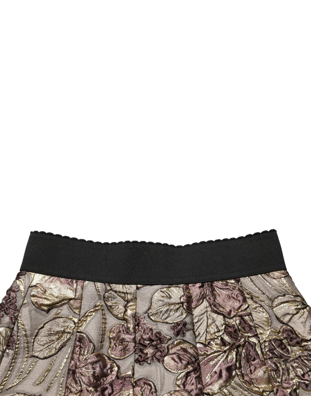 Dolce & Gabbana Minirock in Multicolor-Blumenjacquard